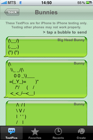 TextPics - Creative SMS Art for iPhone Texting - SMS �� ��������