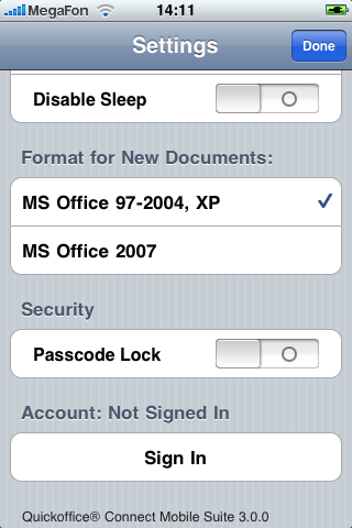 Quickoffice Mobile Office Suite